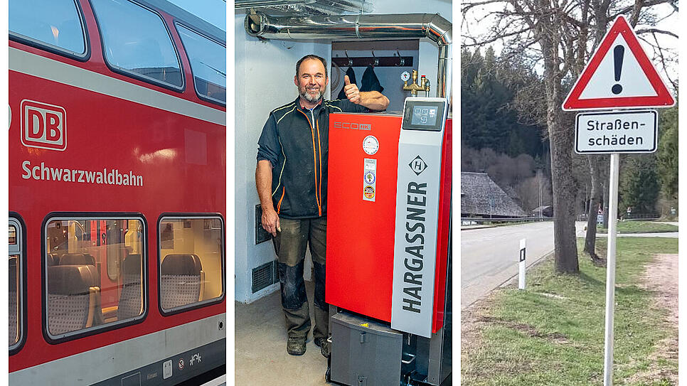 Bild : Wochenrückblick Schwarzwald-Baar: halbierter Fahrplan, überlastete Heizungsbauer und marode Straßen