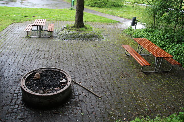 Der Grillplatz in Raderach.
