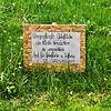 Seinen Unmut über die Wiesen-Optik in den Ringanlagen hat ein Villinger Bürger hier in witziger Weise auf einem Schild dargelegt: ...
