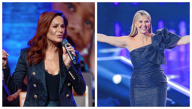 Die Sängerinnen Andrea Berg (links) und Beatrice Egli – eine Schlagersängerin hat sich eindeutig für Egli ausgesprochen. (Archivbilder)