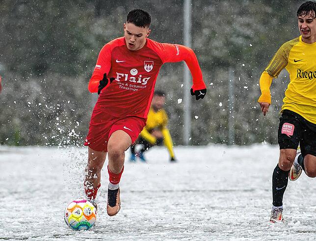 Schnell: Der 19-jährige Maximilian Häring gehört zu den sprintstärksten Offensivkräften des FC Tiengen 08.