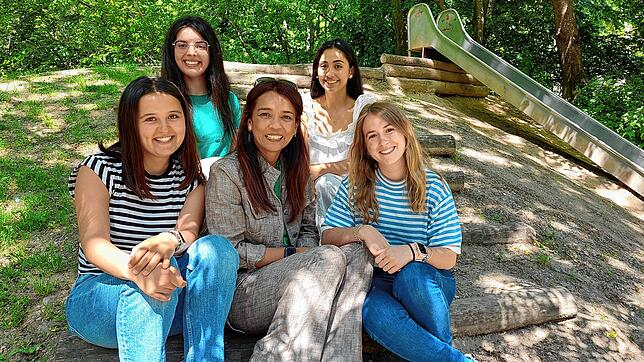 Sie fühlen sich in Konstanz sehr wohl (von links): Andrea Mas, Paula Sanchez, Ana Maria Gutierrez Gedial und Irene Leon aus Spanien. In ...
