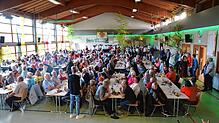 Die Musikkapelle Großschönach konnte sich anlässlich des zweitägigen Kirbefests über eine stets bestens gefüllte Ramsberghalle freuen. ...