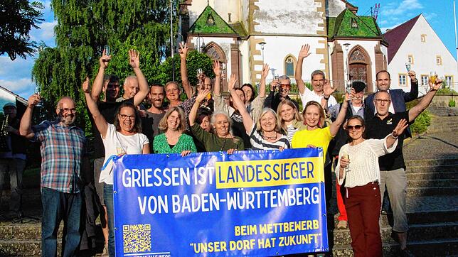 Groß ist in Grießen die Freude über die Goldmedaille beim Landeswettbewerb von „Unser Dorf hat Zukunft“. Am Mittwoch, 9. Juli, haben ...