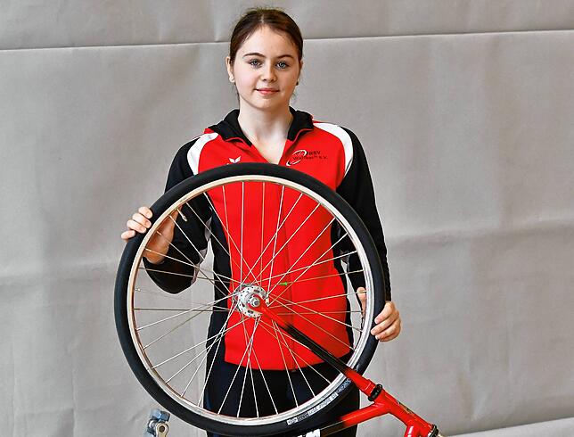 Top-Ten verpasst: U19-Fahrerin Caroline Wirth (RSV Wallbach) kam auf den 13. Platz im Einer-Kunstrad.