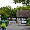 Blick auf den Eingang des Horner Campingplatzes: In dieser Saison strömen hier mehr Besucher den je hindurch.