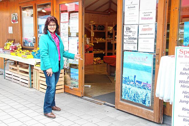 Cornelia Grötzinger vom Hofladen Obsthof Klink lädt nun Einheimische dazu ein, regionale Produkte zu kaufen, da die Touristen fehlen.