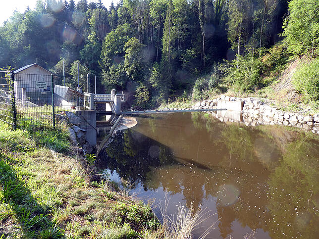 Dieses Flusskraftwerk zwischen der Wutachmühle und Aselfingen hat Bernhard Ernst 2014 gebaut.