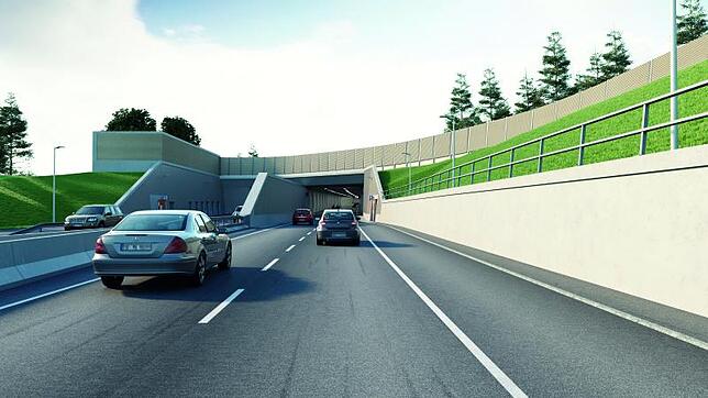 So soll er mal aussehen, der Eingang Ost des Waggershauser Tunnels. Die Stadt zahlt für das Bauwerk mehr als 42 Millionen Euro.