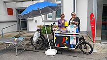 So wie 2023 ist ein Lastenrad-Team unterwegs. Archivbild: Stadt Rheinfelden