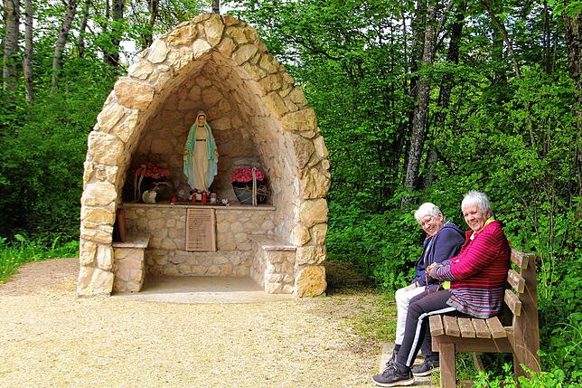 Die Mariengrotte in Münchingen ist ein Ort der Ruhe.