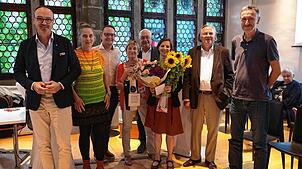 Abschied nach über 20 Jahren für die Stadt Konstanz: Charlotte Biskup (Mitte) wechselt ins Landratsamt. Ihre Verdienste würdigten (von ...
