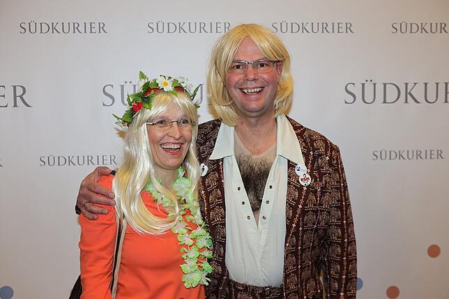 Bild 11: An der SÜDKURIER-Fotowand: Das sind die Gäste der Fernsehfasnacht (Teil 1)