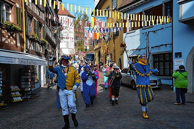 Bild 1: Bilder vom Rathaussturm Meersburg