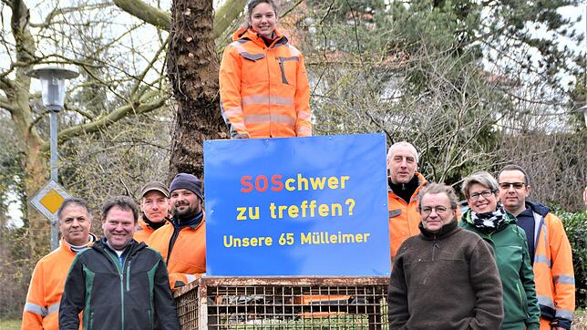 Nathalie Valenti (oben) mit ihren Kollegen (von links): Franz David, Thomas Biller (Leiter der Gärtnerei), Joseph Werth, Manuel Weber, ...