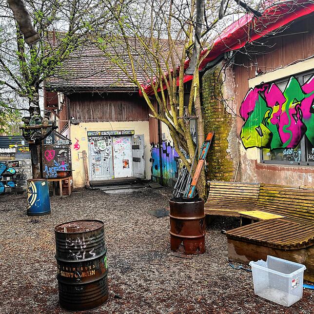 Der Innenhof des Horst Klubs in Kreuzlingen