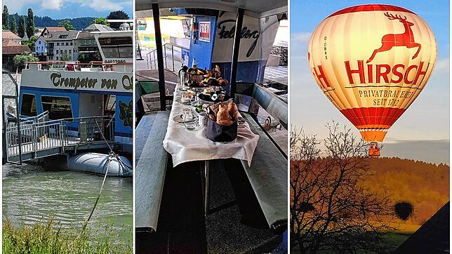 Frühstück auf dem Rhein, auf dem Feldberg und eine Fahrt im Heißluftballon.