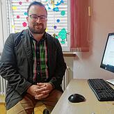 Kinderarzt Matthias Franki im Jahr 2021 in einer Videosprechstunde.