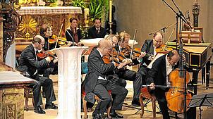 Das Barockensemble der Wiener Symphoniker bei einem seiner Konzerte in der Wallfahrtskirche in Triberg. Archivfoto: Michael Kienzler