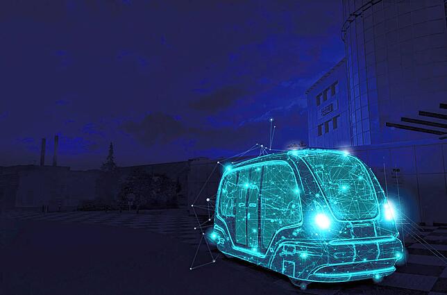 Intelligente Software steuert die selbstfahrenden Busse von ZF.