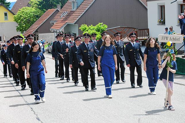 Bild 26: Bilder vom Bezirksmusikfest mit Umzug in Lausheim