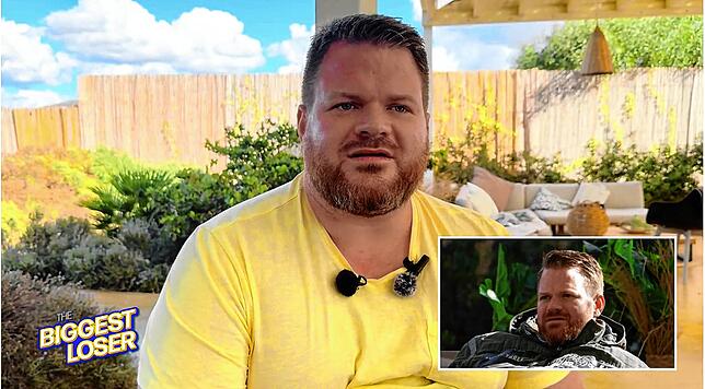 Folge 14, Staffel 16. Benjamin Kautz, Halbfinalist (kl. Bild) von Biggest Loser sieht sein formuliertes Ziel zu Beginn der Staffel – und ...