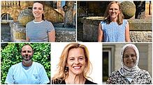 Diese fünf Gesichter dürfen seit einiger Zeit über die Zukunft der Stadt mitentscheiden: Lisa Fritschi (oben, von links, FDP/FW), Simone ...