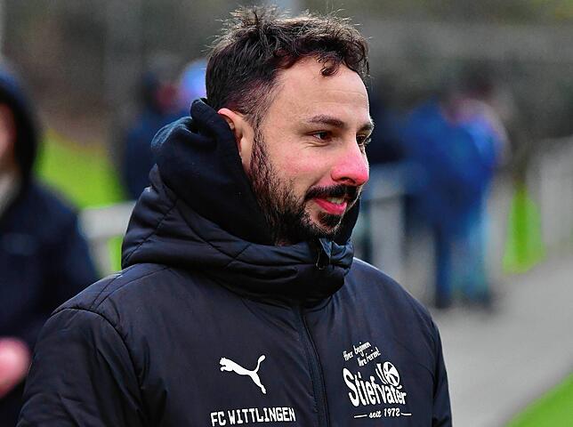Trainer Fabio Muto (FC Wittlingen): „Mit unserer Vorrunde bin ich sehr zufrieden. Wir blieben unbesiegt und haben 37 Punkte geholt.“