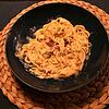Fertig sind die Spaghetti Carbonara auf regionale Art. Bilder: Juliane Schlichter