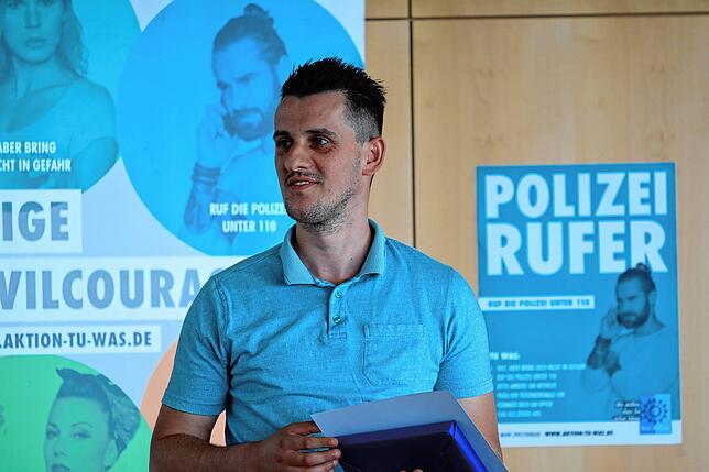 Ridvan Shakri hielt einen Mann auf, der sich einer Polizeikontrolle zu entziehen versuchte.