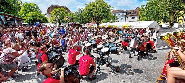 Die GuggeVamps Überlingen treten am Sonntag um 14.50 Uhr vor und auf der Landungsplatzbühne auf.