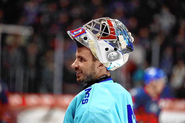 Torwart Goalie Joacim Eriksson (SERC Wild Wings) beim Spiel der DEL, 12. Sptg.: SERC Wild Wings vs Adler Mannheim
