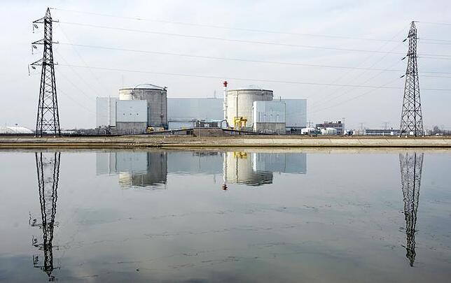 Das Atomkraftwerk Fessenheim, Frankreich