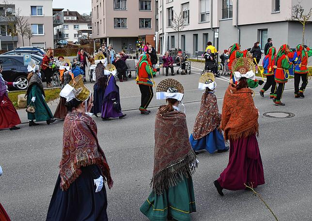 Bild 14: Bilder vom Narrenbaum-Umzug in Stockach mit Schaulustigen