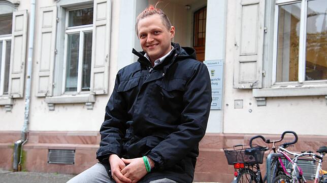 Jared Schiffer vor dem Amtsgericht in Freiburg: Hier musste sich der Klimaaktivist der Letzten Generation wegen des Vorwurfs der ...