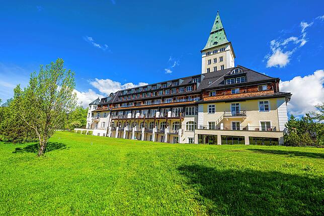 Luxus pur: Das Hotel Schloss Elmau befindet sich in Garmisch-Partenkirchen.