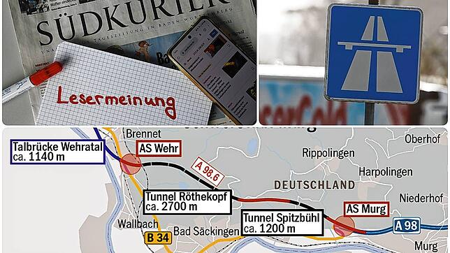 Die A98 sorgt am Hochrhein wieder für Diskussionsstoff.
