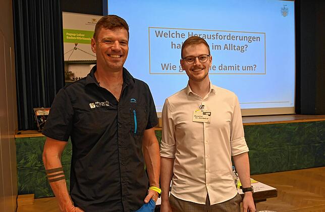 Wechsel: Joachim Auer vom Bewegungswerk Bodensee übernimmt den Referententisch von Maximilian von Schultzendorff, dessen Workshop gerade ...
