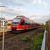 Die RB 17240 (im Bild die Bahnstation Murg) war am 11. August 2021 zwischen 7 und 8 Uhr die einzige Regionalbahn, die auf der ...