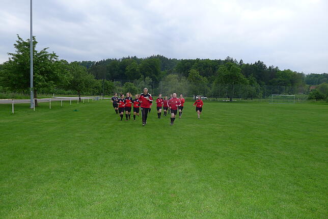 Die Trainer der Damenmannschft des SVD Markus Kleiser (links) und Michael Schlude beim Training mit einige Damen im Kneissler-Stadion in ...
