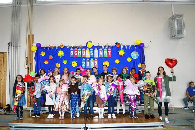Alles neu in der diesjährigen 1a der Talschule Wehr: Nicht nur die 22 Kinder der Klasse freuen sich auf ihr erstes Schuljahr, auch ...