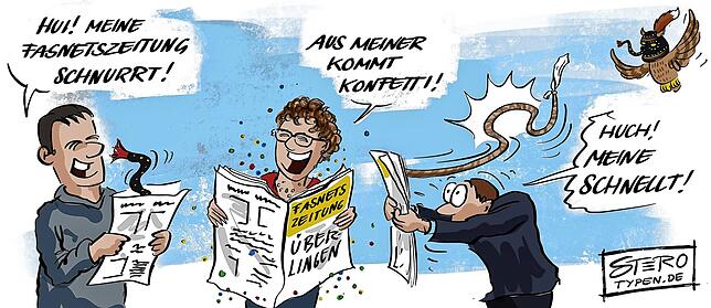 Bild 12: Karikatur der Woche: Überlingen hat sie jetzt, die Halle für jeden Sport und alle Bälle