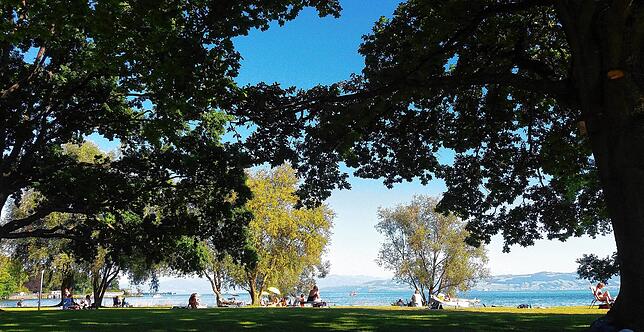 Das Strandbad in Friedrichshafen.