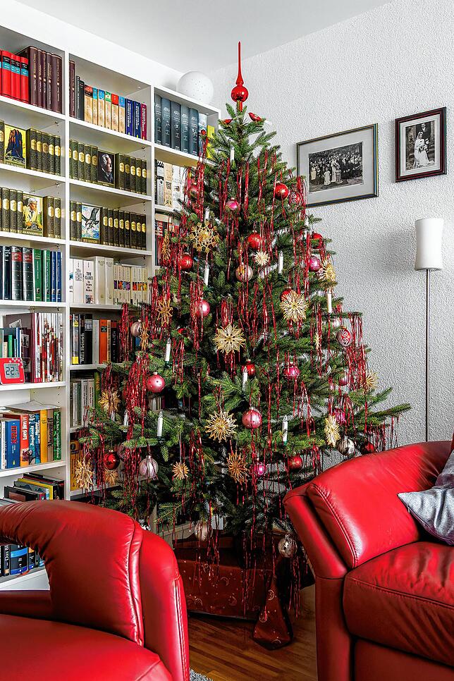 Der Weihnachtsbaum von Alexandra Schäfer in Waldshut-Tiengen.