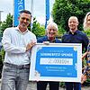 Beim Entenrennen anlässlich der 80-Jahr-Feier des SÜDKURIER kamen knapp rund 1800 Euro zusammen, der SÜDKURIER rundete auf. Dafür ...