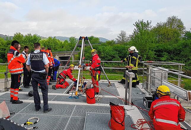 Bild 3: Die spektakulärsten Einsätze und Übungen der Höhenretter der Feuerwehr Waldshut-Tiengen