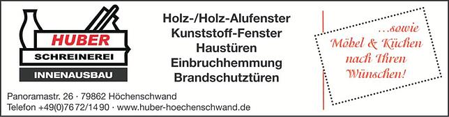 Bild 2: 100 Jahre Schreinerei Huber in Höchenschwand: Breites Leistungsspektrum an Produkten