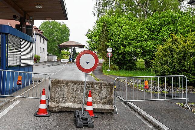Kein Verkehr auch am Grenzübergang Stein am Rhein.
