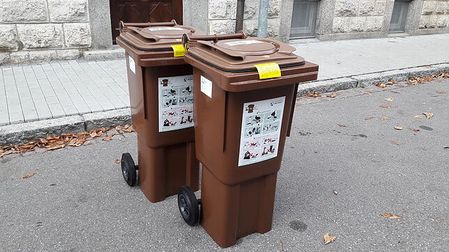 So sieht die neue Biotonne im Kreis Waldshut aus. Aufgrund von Lieferengpässen konnten aber noch nicht alle Haushalte beliefert werden.