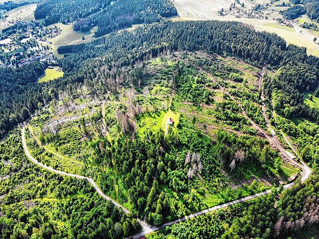 Die Umgebung der Ödlandkapelle.